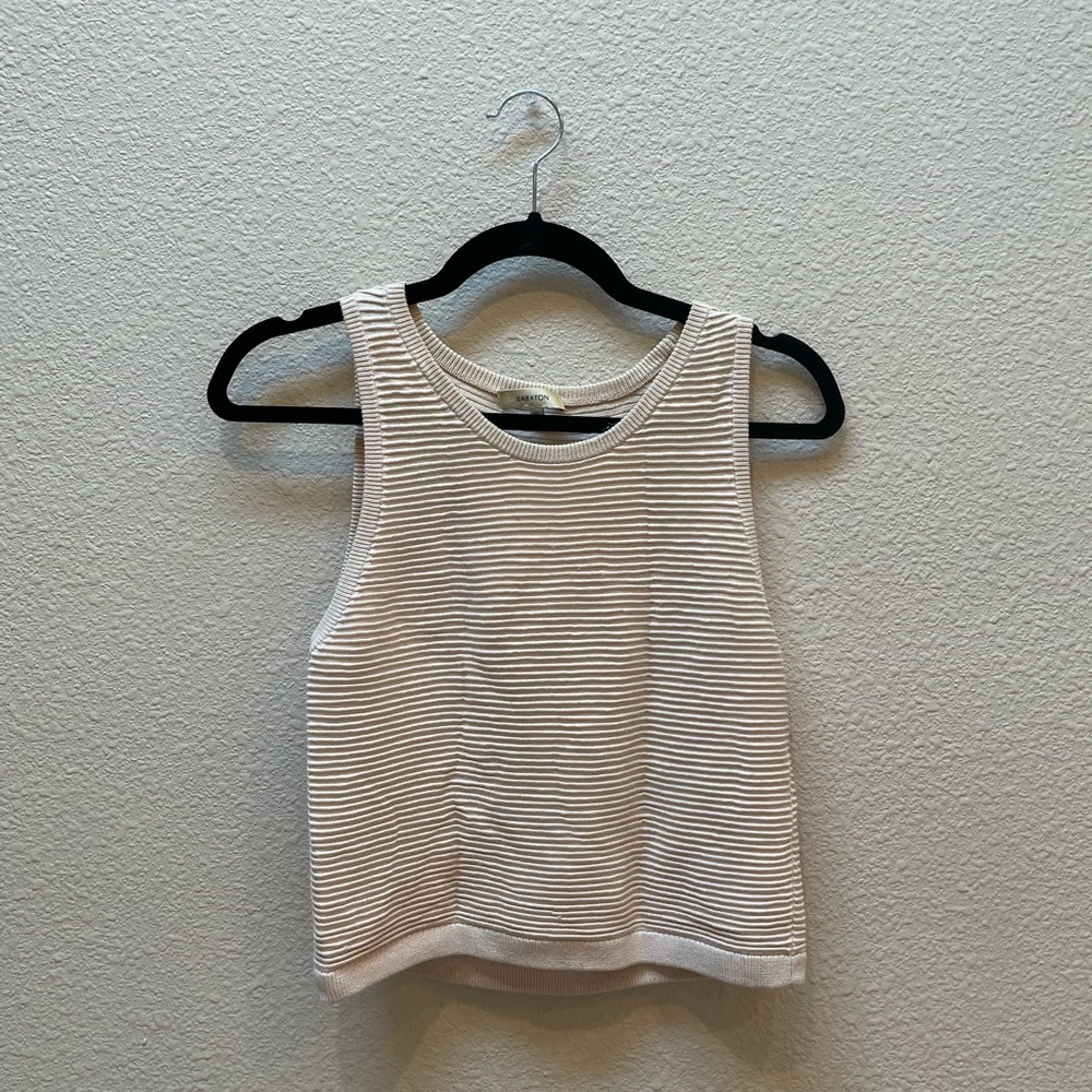 Babaton Alrik knit top in blush pink